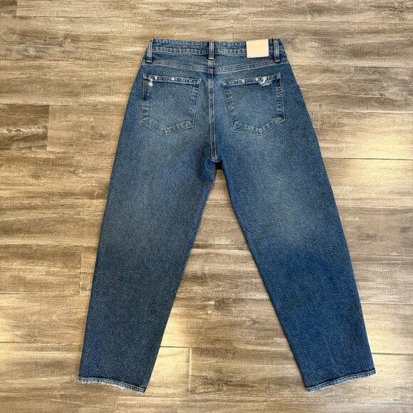 PAIGE Premium Denim Alexis High Waist Ankle Barrel Jeans (Lovejoy Distressed) 29 - Picture 4 of 13